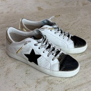 Vintage Havana Gadol Star Perforated Sneakers Black Mix Women’s Size 7.5